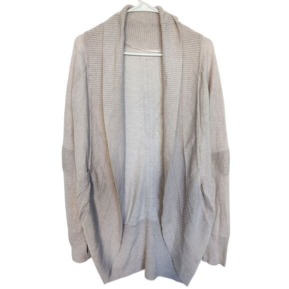 Lululemon Open Front Cardigan Pale Pink Athlesure Cozy Beach Activewear - Picture 1 of 9